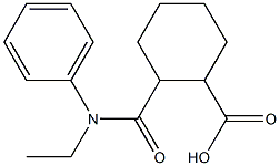 2-{[ethyl(phenyl)amino]carbonyl}cyclohexanecarboxylic acid Struktur