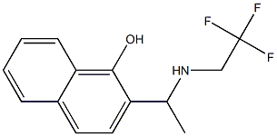 2-{1-[(2,2,2-trifluoroethyl)amino]ethyl}naphthalen-1-ol Struktur