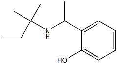 2-{1-[(2-methylbutan-2-yl)amino]ethyl}phenol Struktur