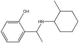 2-{1-[(2-methylcyclohexyl)amino]ethyl}phenol Struktur