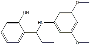 2-{1-[(3,5-dimethoxyphenyl)amino]propyl}phenol Struktur