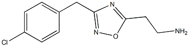 2-{3-[(4-chlorophenyl)methyl]-1,2,4-oxadiazol-5-yl}ethan-1-amine Struktur