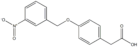 2-{4-[(3-nitrophenyl)methoxy]phenyl}acetic acid Structure