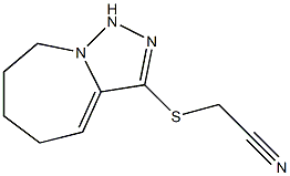 2-{5H,6H,7H,8H,9H-[1,2,4]triazolo[3,4-a]azepin-3-ylsulfanyl}acetonitrile Struktur