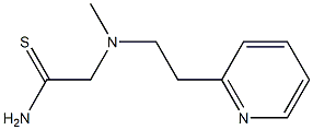 2-{methyl[2-(pyridin-2-yl)ethyl]amino}ethanethioamide Struktur