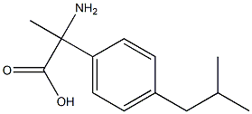 2-amino-2-(4-isobutylphenyl)propanoic acid Struktur