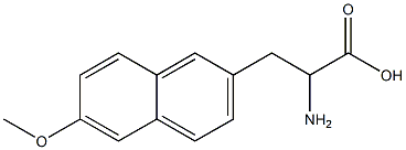 2-amino-3-(6-methoxy-2-naphthyl)propanoic acid Struktur