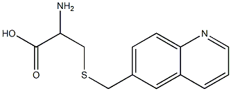 2-amino-3-[(quinolin-6-ylmethyl)sulfanyl]propanoic acid Struktur