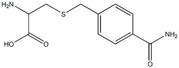 2-amino-3-{[4-(aminocarbonyl)benzyl]thio}propanoic acid Struktur