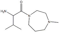 2-amino-3-methyl-1-(4-methyl-1,4-diazepan-1-yl)butan-1-one Struktur