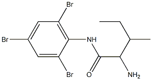 2-amino-3-methyl-N-(2,4,6-tribromophenyl)pentanamide Struktur