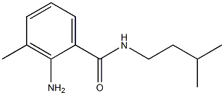 2-amino-3-methyl-N-(3-methylbutyl)benzamide Struktur