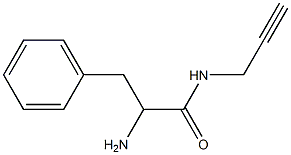 2-amino-3-phenyl-N-prop-2-ynylpropanamide Struktur