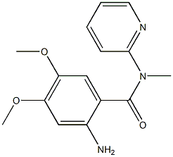 2-amino-4,5-dimethoxy-N-methyl-N-(pyridin-2-yl)benzamide Struktur