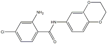 2-amino-4-chloro-N-(2,3-dihydro-1,4-benzodioxin-6-yl)benzamide Struktur