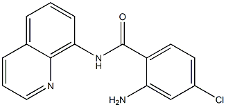 2-amino-4-chloro-N-(quinolin-8-yl)benzamide Struktur