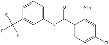 2-amino-4-chloro-N-[3-(trifluoromethyl)phenyl]benzamide Struktur