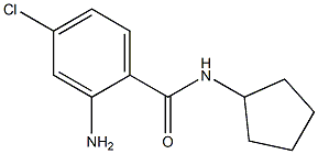 2-amino-4-chloro-N-cyclopentylbenzamide Struktur