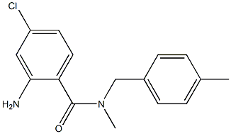 2-amino-4-chloro-N-methyl-N-[(4-methylphenyl)methyl]benzamide Struktur