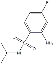 2-amino-4-fluoro-N-(propan-2-yl)benzene-1-sulfonamide Struktur