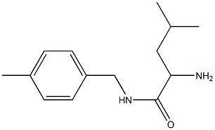 2-amino-4-methyl-N-(4-methylbenzyl)pentanamide Struktur