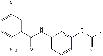 2-amino-5-chloro-N-(3-acetamidophenyl)benzamide Struktur