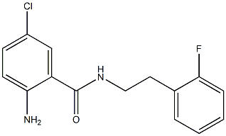 2-amino-5-chloro-N-[2-(2-fluorophenyl)ethyl]benzamide Struktur