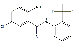 2-amino-5-chloro-N-[2-(trifluoromethyl)phenyl]benzamide Struktur