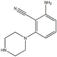 2-amino-6-(piperazin-1-yl)benzonitrile Struktur