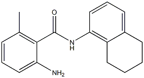 2-amino-6-methyl-N-(5,6,7,8-tetrahydronaphthalen-1-yl)benzamide Struktur