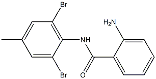 2-amino-N-(2,6-dibromo-4-methylphenyl)benzamide Struktur