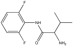 2-amino-N-(2,6-difluorophenyl)-3-methylbutanamide Struktur