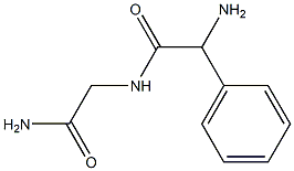 2-amino-N-(2-amino-2-oxoethyl)-2-phenylacetamide Struktur