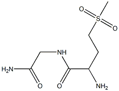 2-amino-N-(2-amino-2-oxoethyl)-4-(methylsulfonyl)butanamide Struktur