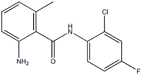 2-amino-N-(2-chloro-4-fluorophenyl)-6-methylbenzamide Struktur