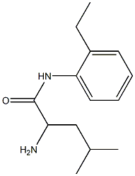 2-amino-N-(2-ethylphenyl)-4-methylpentanamide Struktur