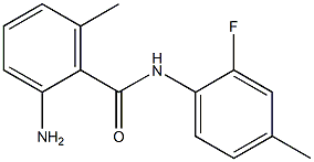 2-amino-N-(2-fluoro-4-methylphenyl)-6-methylbenzamide Struktur