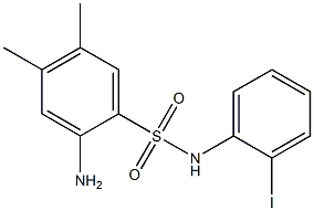 2-amino-N-(2-iodophenyl)-4,5-dimethylbenzene-1-sulfonamide Struktur