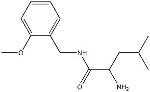 2-amino-N-(2-methoxybenzyl)-4-methylpentanamide Struktur