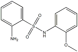 2-amino-N-(2-methoxyphenyl)benzene-1-sulfonamide Struktur