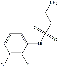 2-amino-N-(3-chloro-2-fluorophenyl)ethane-1-sulfonamide Struktur