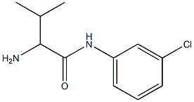 2-amino-N-(3-chlorophenyl)-3-methylbutanamide Struktur