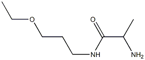 2-amino-N-(3-ethoxypropyl)propanamide Struktur