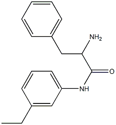 2-amino-N-(3-ethylphenyl)-3-phenylpropanamide Struktur