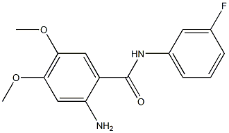 2-amino-N-(3-fluorophenyl)-4,5-dimethoxybenzamide Struktur