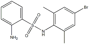 2-amino-N-(4-bromo-2,6-dimethylphenyl)benzene-1-sulfonamide Struktur