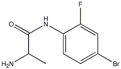 2-amino-N-(4-bromo-2-fluorophenyl)propanamide Struktur