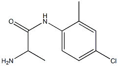 2-amino-N-(4-chloro-2-methylphenyl)propanamide Struktur