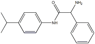 2-amino-N-(4-isopropylphenyl)-2-phenylacetamide Struktur