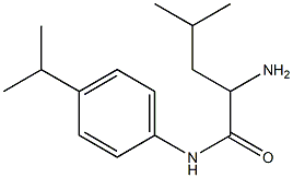 2-amino-N-(4-isopropylphenyl)-4-methylpentanamide Struktur